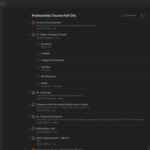 ToDoist MKT Content Calendar