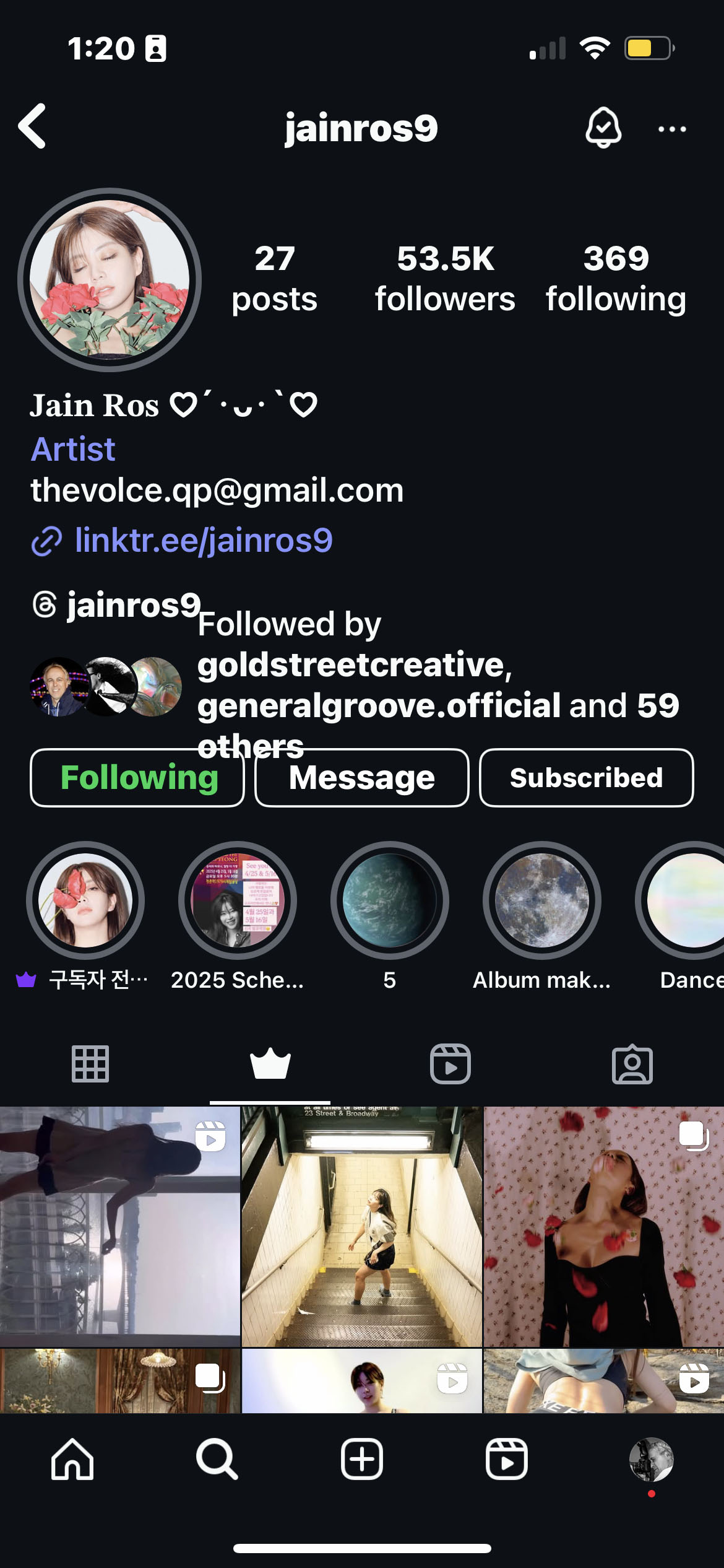 Jain Ros @ Instagram