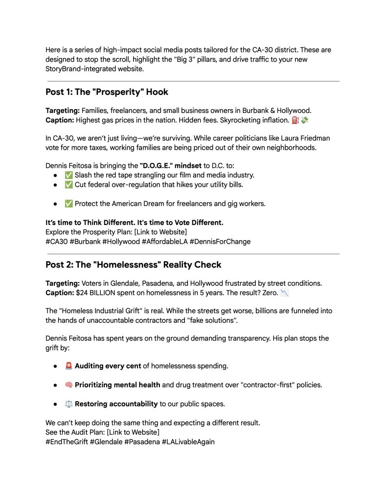Social Media Launch for CA 30 pg1
