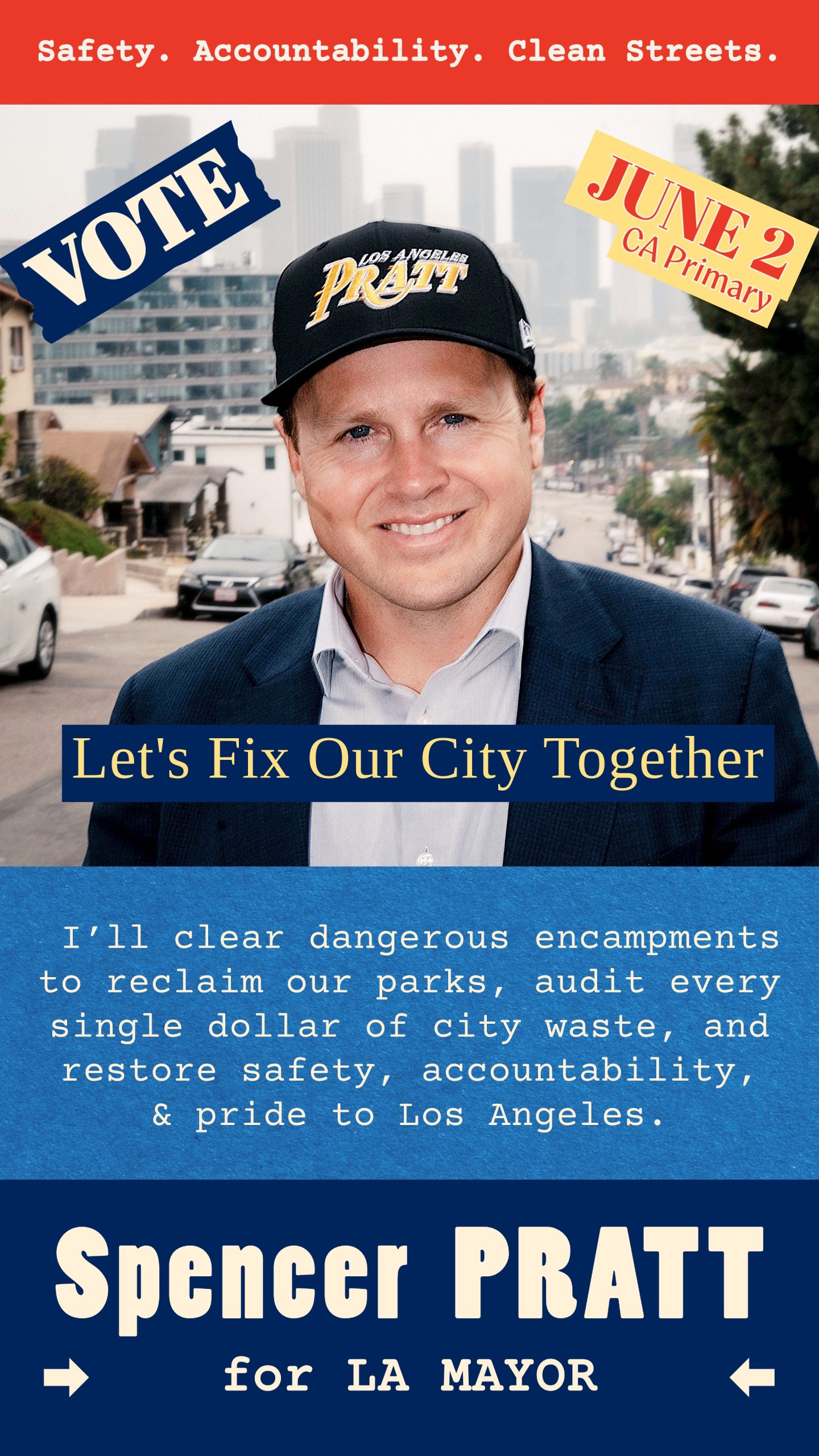 Spencer Pratt IG 4kv3 VOTE Spencer Pratt for LA Mayor - Los Angeles, CA 2026 Election