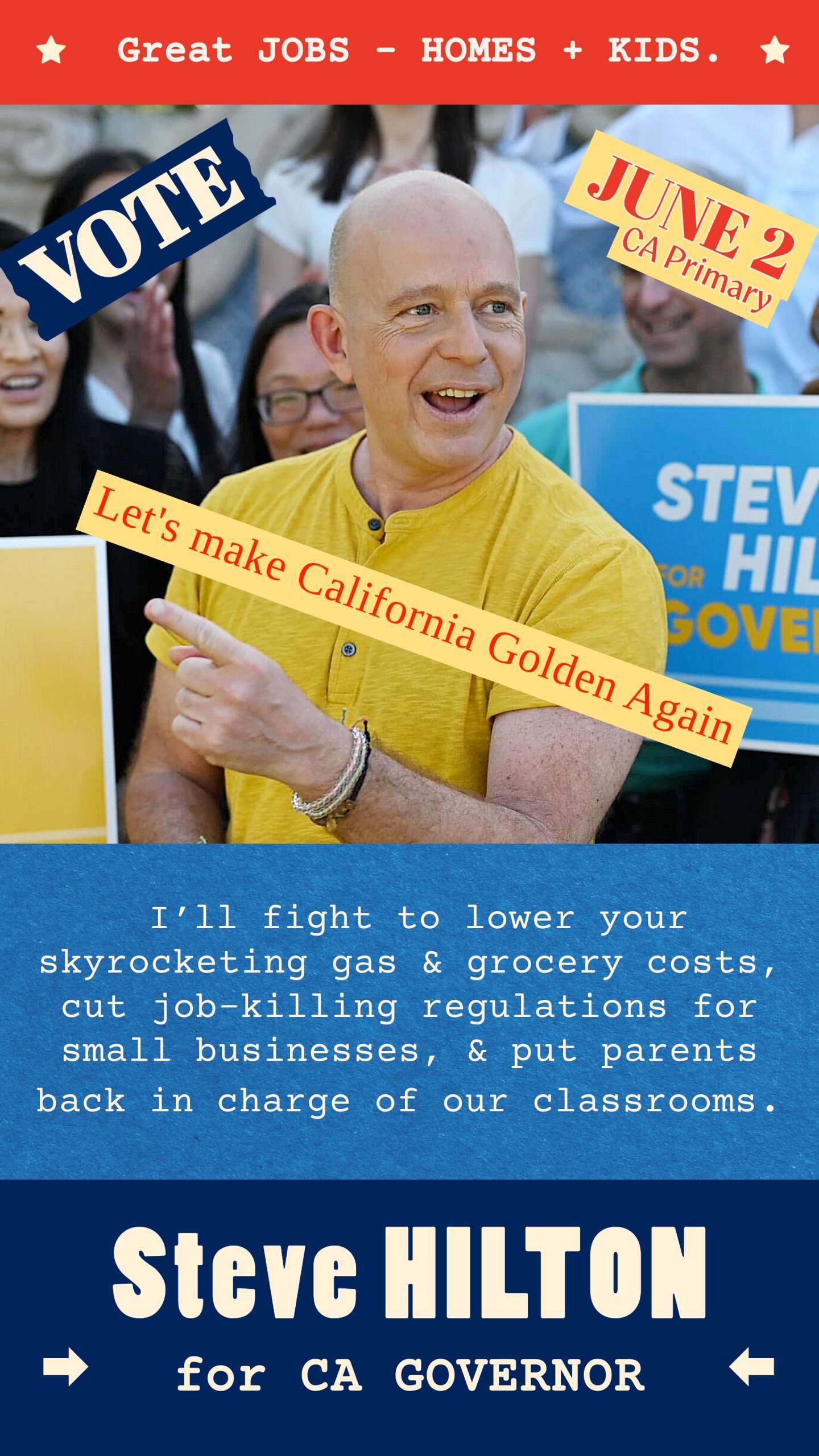 Steve Hilton IG 4k VOTE Steve Hilton for CA Governor - California 2026 Election