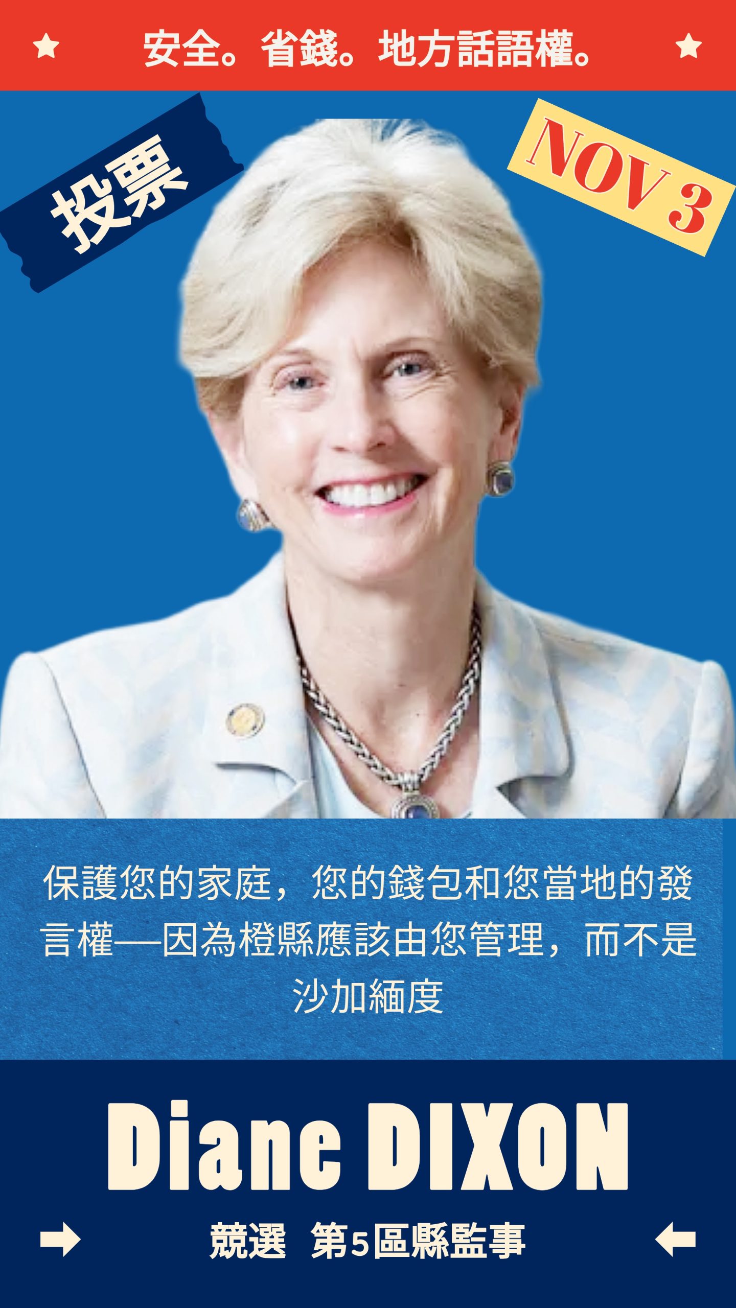 Dixon Story IG Chn-2 VOTE Diane Dixon for County Supervisor, District 5 - Orange County CA 2026 Election