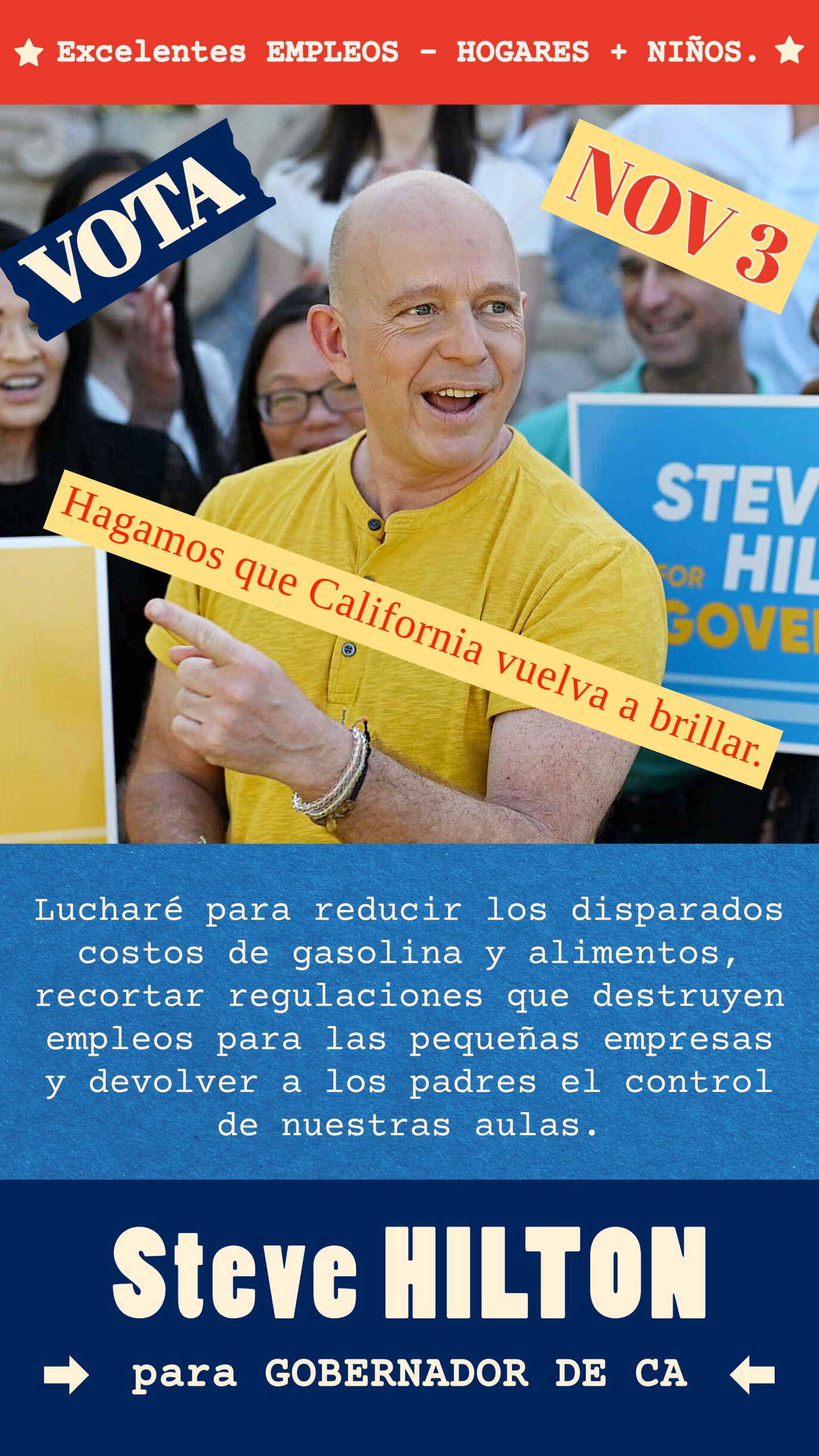 Steve Hilton IG-2 Esp2 VOTE Steve Hilton for Governor California CA 2026 Election
